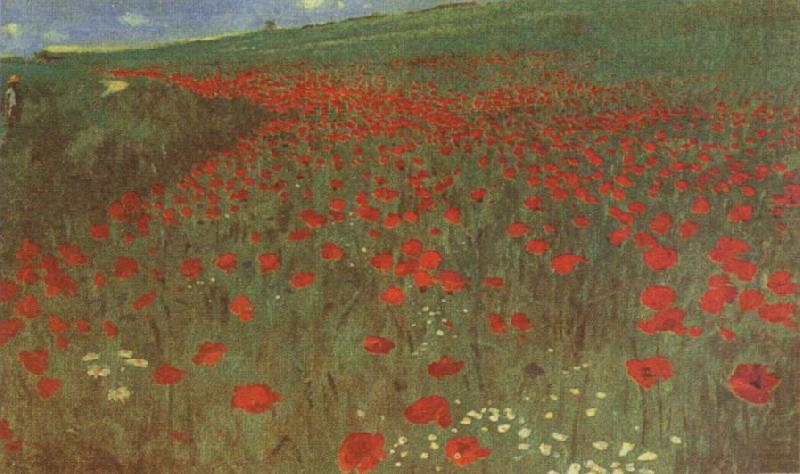 Merse, Pal Szinyei A Field of Poppies china oil painting image